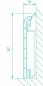 Preview: Blindleiste 90 mm buche hell