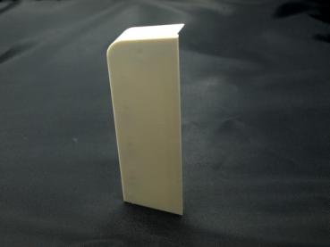 Endkappe rechts für SLL -  124 mm weiß