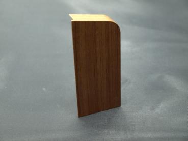 Endkappe links für SLF und BLF 90 mm nussbaum
