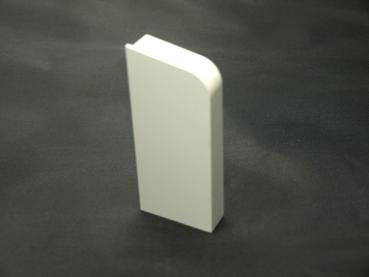 Endkappe links für SLF und BLF 90 mm weiß
