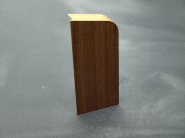 Endkappe links für SLF und BLF 90 mm nussbaum